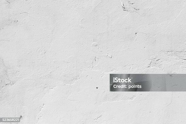 Grungy White Concrete Wall Background Stock Photo - Download Image Now - Abstract, Antique, Architecture