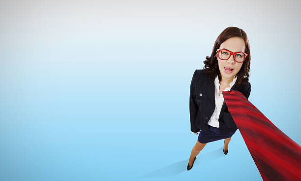 istock Funny businesswoman 523658239