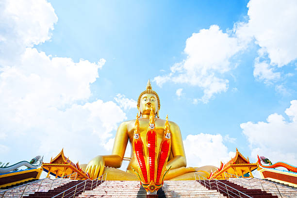 istock Huge sitting buddha of Wat Muang 523659079