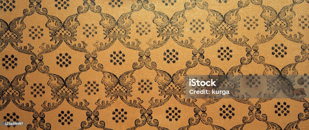 Vintage brown damask seamless pattern background Wallpaper - Decor Stock Photo