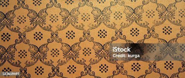 Vintage Brown Damask Seamless Pattern Background Stock Photo - Download Image Now - Wallpaper - Decor, Architecture, Art