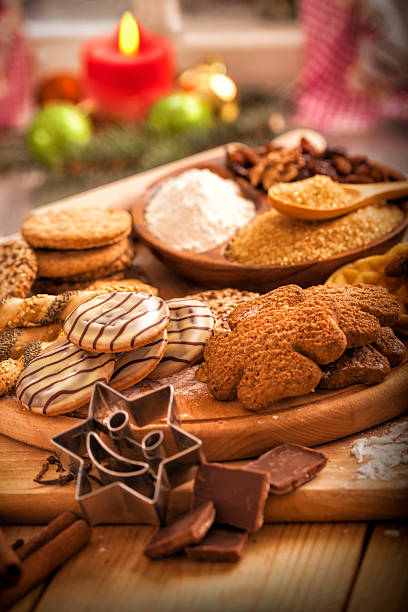 istock Making variety of Christmas cookies 523661865