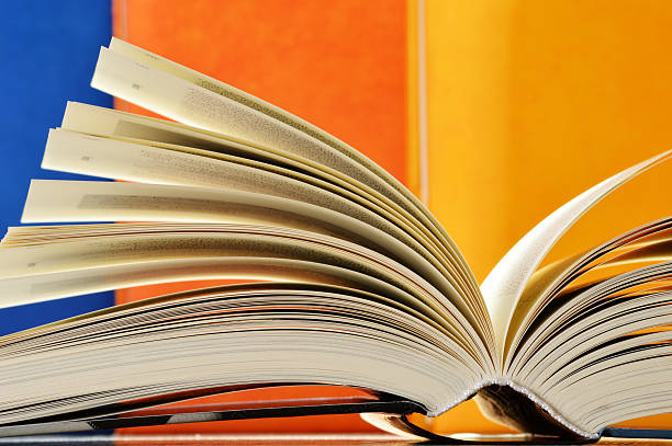 istock Composition with hardcover books in the library 523665205