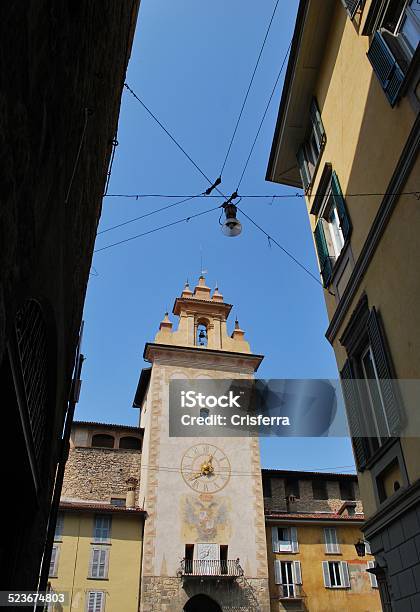 Torre Campanaria Bergamo - Fotografie stock e altre immagini di Architettura - Architettura, Bergamo, Cittadina