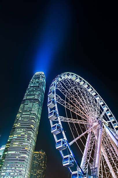 istock Ferris Wheel and Hong Kong 523674919