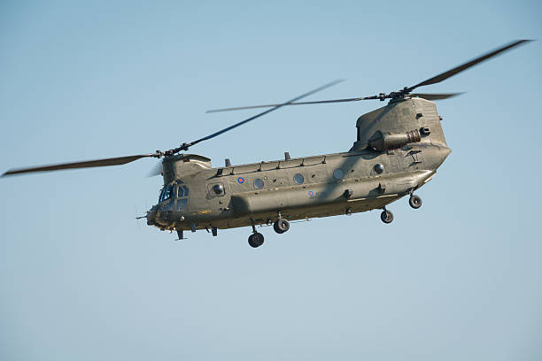 royal air force chinook helikopter - helicopter boeing marines military zdjęcia i obrazy z banku zdjęć