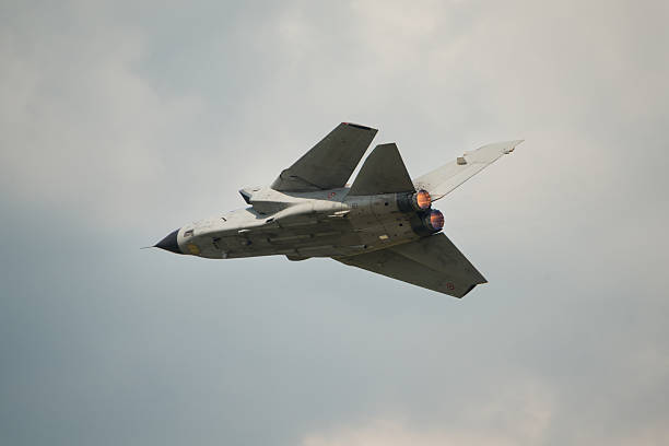 Italian Airforce Tornado jet bomber Fairford, UK - 12 July, 2014: An Italian Airforce Tornado jet bomber aircraft displaying at the Royal International Air Tattoo. supersonic airplane editorial airplane air vehicle stock pictures, royalty-free photos & images