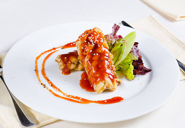 istock Delicious Saucy Fried Chicken Recipe 523679123