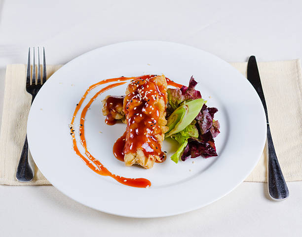 istock Delicious Saucy Fried Chicken Recipe 523679127