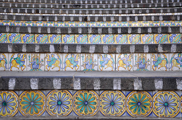 istock Monumental ceramics staircase at Caltagirone 523680347