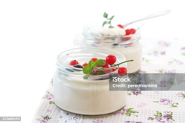 Homemade Yogurt Stock Photo - Download Image Now - Baked, Berry Fruit, Blueberry
