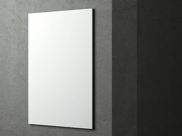 istock Blank board in a concrete room 523681191