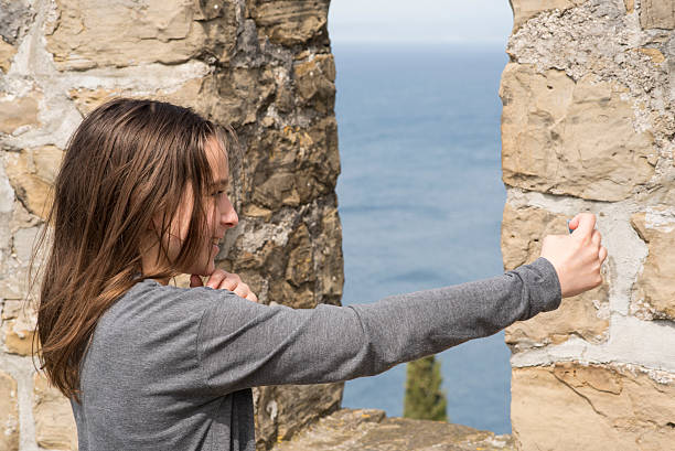 istock Cheerful girl taking a selfie 523688964