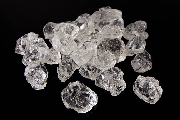 istock Beautiful Ice cubes. White crystals 523691041