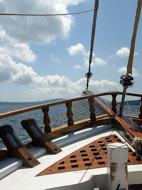 istock View from a sailboat, Santorini, Greece 523691771