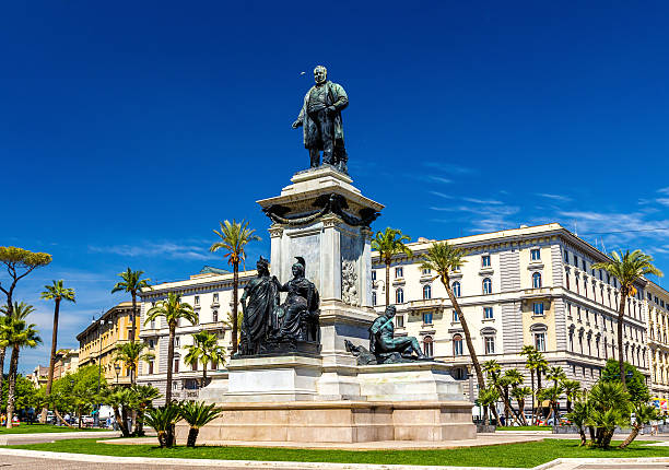 istock Monument to Cavour on the square of its name in 523691786