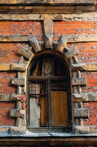 istock Window in an old abandoned building 523692030