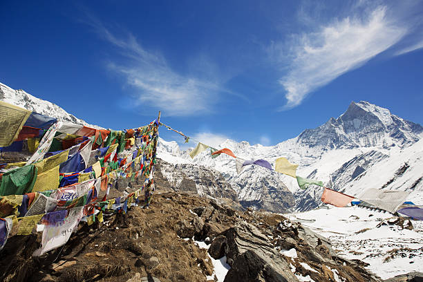 istock View of Machapuchare peak from Annapurna base camp 523694056