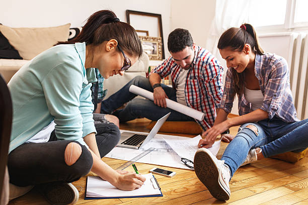 istock Group of young students and designers. 523694734