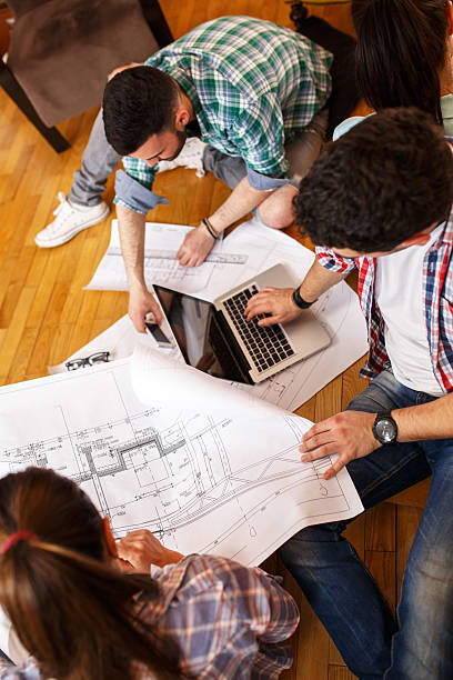 istock Group of young students and designers. 523696320