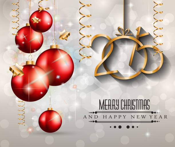 istock 2015 New Year and Happy Christmas background for your flyers 523696413