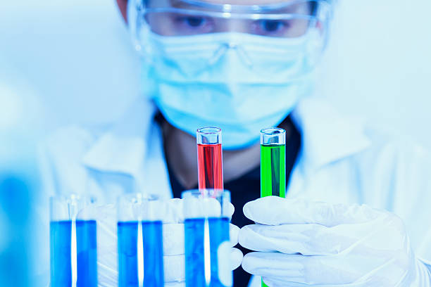 과학자 실험실 배경기술 및 컨셉입니다. - instrument of measurement fuel and power generation chemist chemistry 뉴스 사진 이미지