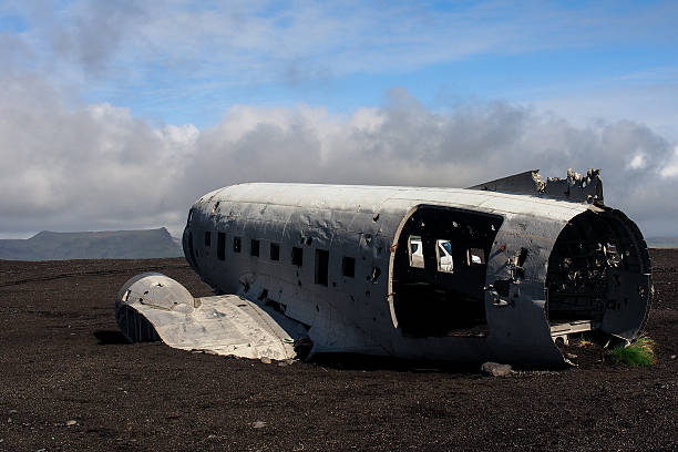 istock Wreck of a US military plane crashed in Iceland 523696773