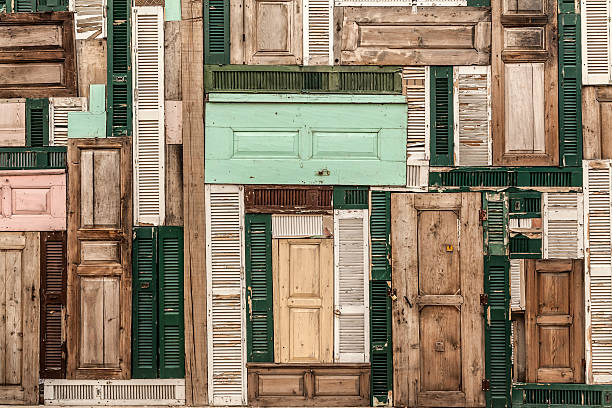 istock Colorful Wood Doors 523696802