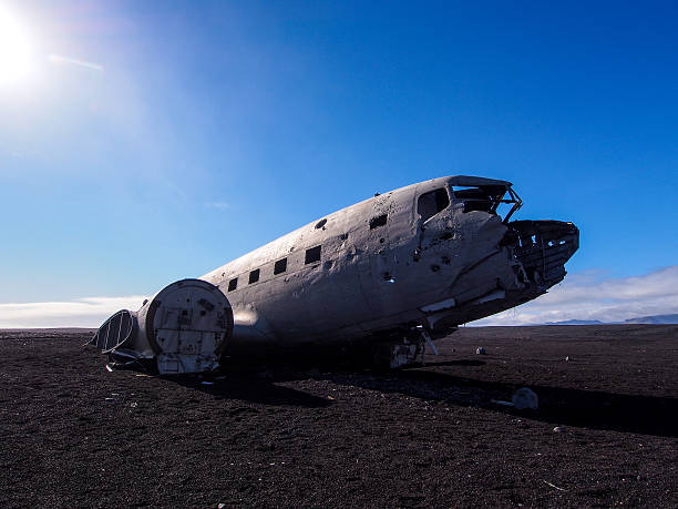 istock Wreck of a US military plane crashed in Iceland 523697089