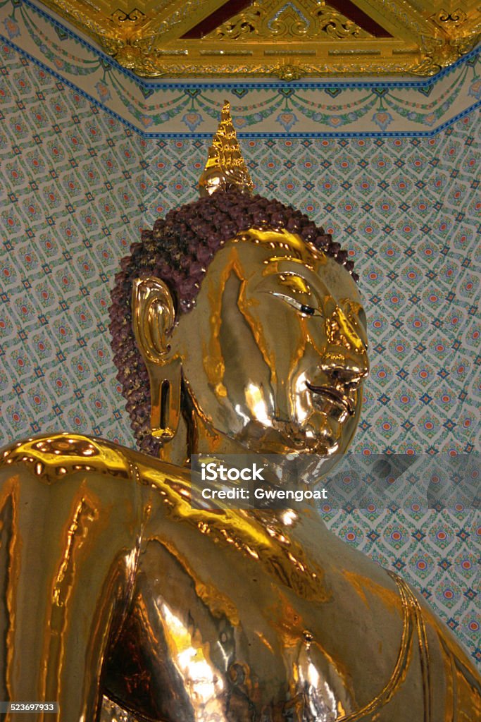 Golden Buddha of Wat Traimit The  Antique Stock Photo