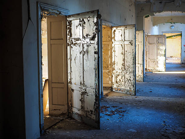 istock Ruins of an old hospital. 523698793