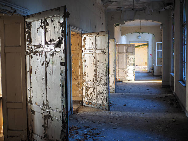 istock Ruins of an old hospital. 523698795