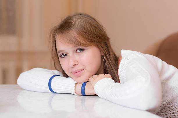istock girl with brown eyes 523700356