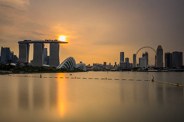 istock Sunset Singapore City 523700488