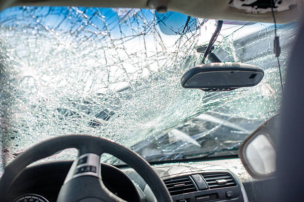 istock Driving collision aftermath insurance concept auto accident 523700540