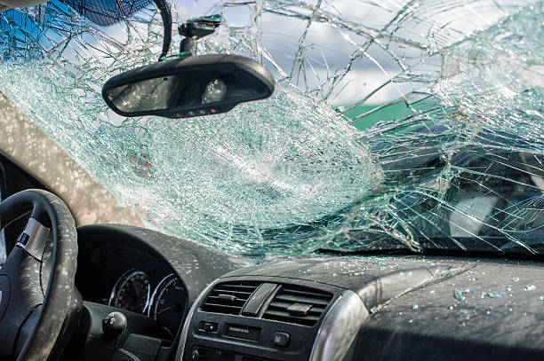 istock Driving collision aftermath insurance concept auto accident 523700682
