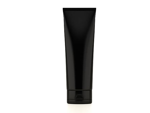 istock cosmetic glossy black tube on white background 523701426