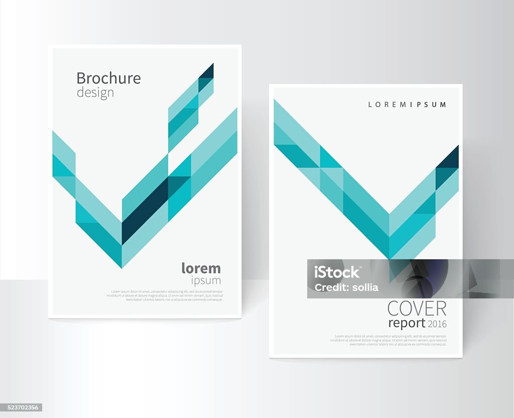 Broschüre cover-Vorlage - Lizenzfrei Buchdeckel Vektorgrafik
