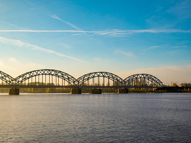 istock Railway Bridge in Riga, Latvia 523703212