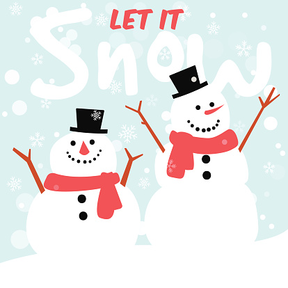 let it snow,snowman