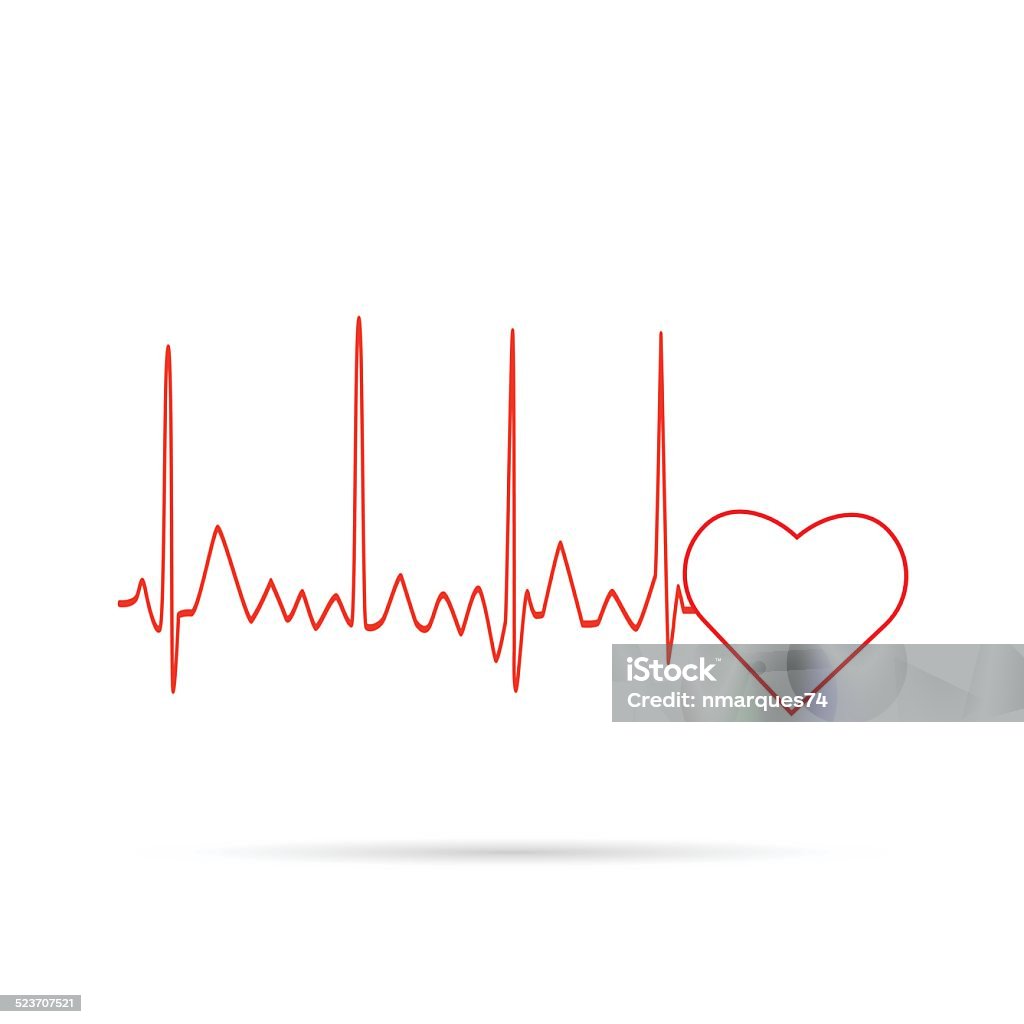 Herzfrequenz-Messgerät Wave - Lizenzfrei Abstrakt Vektorgrafik