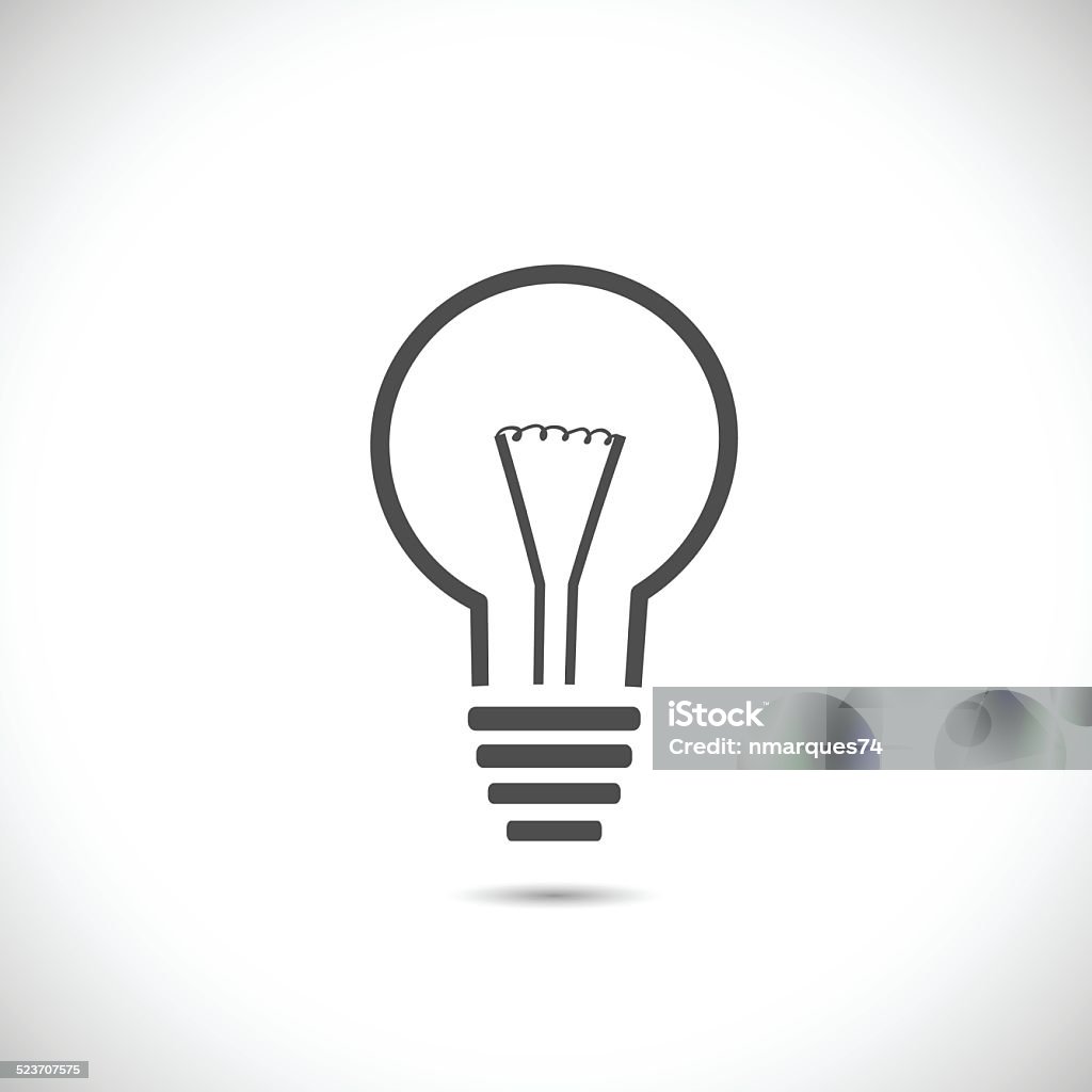 Abstract Light Bulb Icon Abstract Light Bulb Stock Illustration - Download Image Now ...