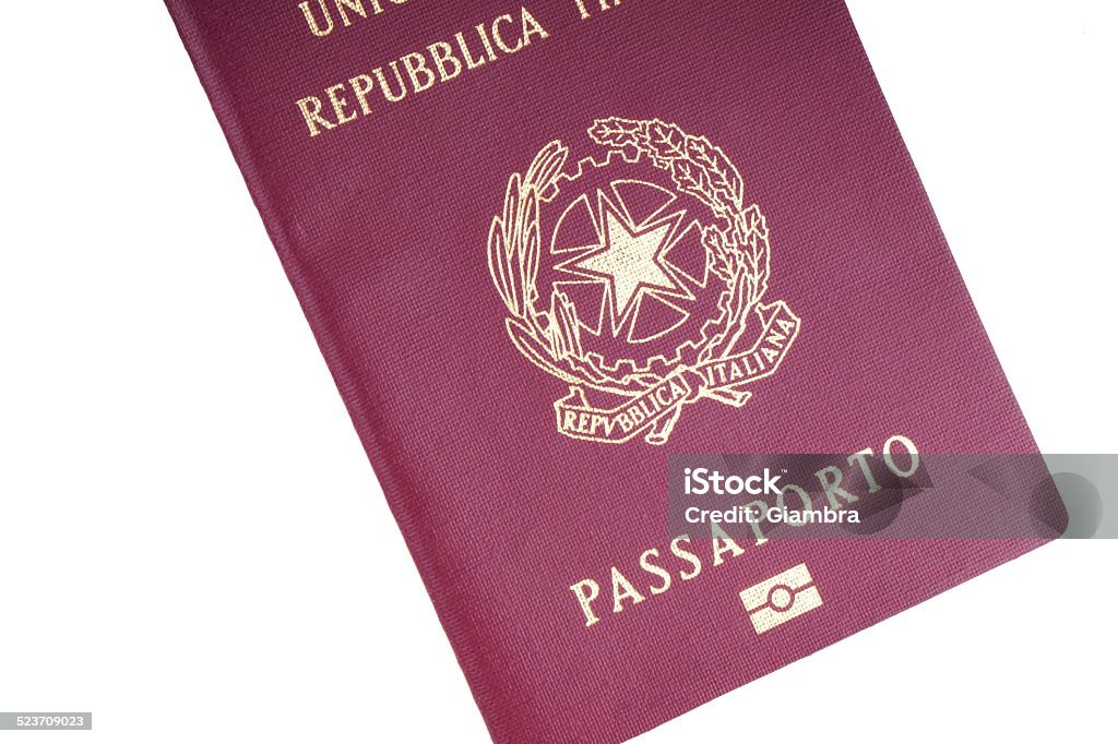 Passport Hand over the passport Above Stock Photo