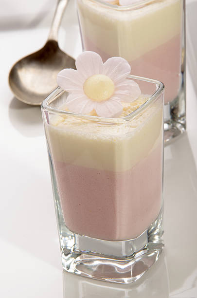 istock strawberry mousse with vanilla foam 523709631