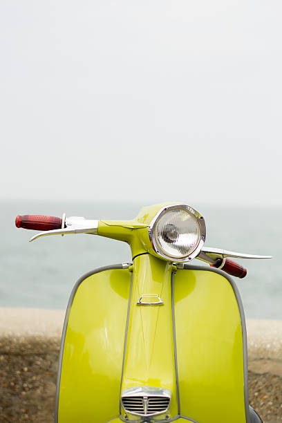 istock Beautiful Lambretta scooter by the sea 523710699