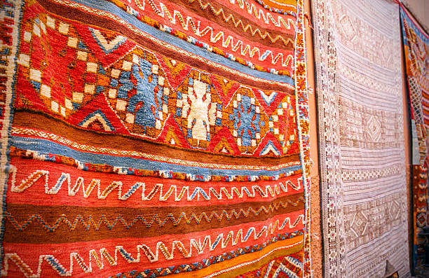 istock Colorful carpets in Marrakesh, Morocco 523711641