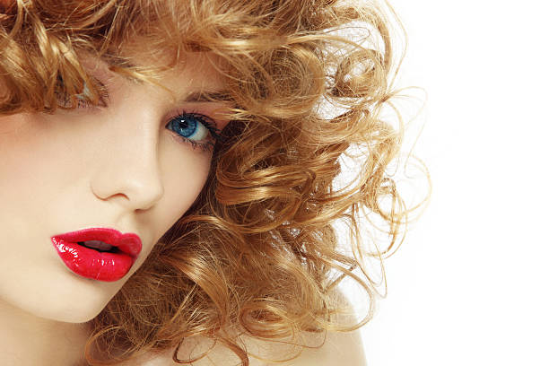 istock Beauty with curly hair 523712945