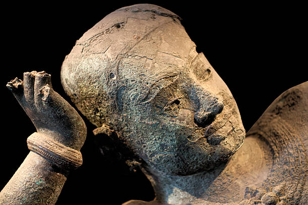istock Ancient statue of Lying Buddha, Cambodia 523713859