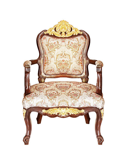 istock classical carved wooden chair isolated on white background 523721419