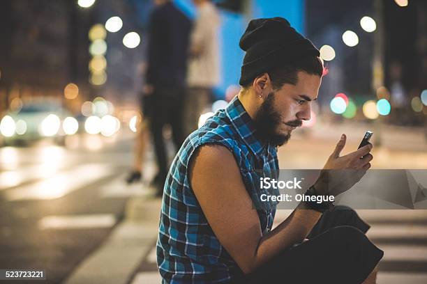 Young Handsome Bearded Hipster Man Stock Photo - Download Image Now - Adult, Beard, Beautiful People